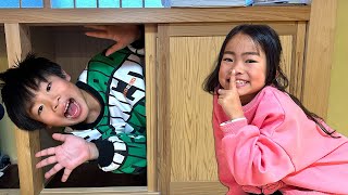 「いないいないばぁっ！」パパとかくれんぼごっこして遊ぼう♪　かえであーたん　寸劇　Kaede and Ahtan play Peek A Boo