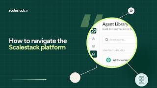 How to navigate the Scalestack platform