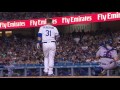 nym@lad colon causes pederson to lose his helmet