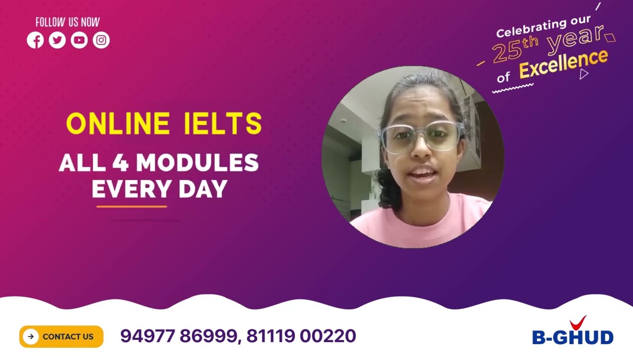 IELTS TESTIMONIAL@ B-GHUD ACADEMY | KOCHI | MAVELIKARA - YouTube