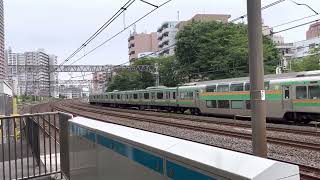 湘南新宿ライン下り川口駅通過