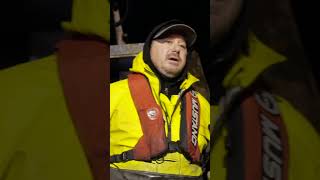 Crewman jumps overboard to retrieve a package! | Deadliest Catch | Discovery