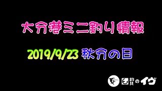 【釣具のイヴ2019/9/23　大分港ミニ釣り情報