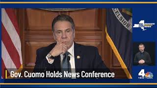 NY Gov. Cuomo Holds News Conference