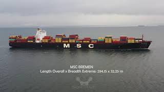 4K UHD - MSC BREMEN Container Ship IMO: 9369734