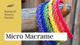 Micro Macrame Bracelet Tutorial