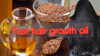 Flaxseed Oil for Hair Regrowth/ Benefits Of Flaxseed Oil|| Double Hair Growth & Long Hair