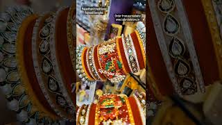 करवा चौथ स्पेशल Rajwadi Bangle Set #bangles #viral #trending #ytshorts #treditional #chuda #set