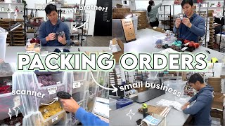 STUDIO VLOG #109 | PACKING \u0026 SCANNING ORDERS 💚📦 SMALL BUSINESS ✨ POST LAUNCH DAY 🚀