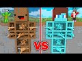 Mikey Poor vs JJ Rich Skyscraper With Airplanes Under The House in Minecraft - Maizen