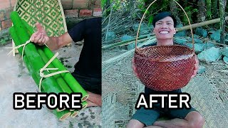 Crafting a Basket Luxury and helpful丨Bamboo Woodworking Art