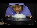 messy shaved u0026 crushed ice mix messy spoon bites u0026 table bites iceeating asmr asmrice