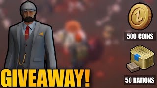 THE BEST GIVEAWAY IS HERE! WIN 500 COINS \u0026 50 RATIONS FOR FREE! - Last Day on Earth: Survival