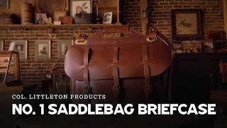 Make a Statement with Our Vintage Brown Saddlebag Briefcase