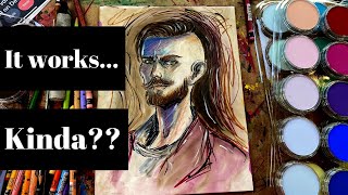 Will PAN PASTELS FAIL on YUPO PAPER for a Mixed Media Portrait?