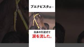 引退式に涙した馬。ブエナビスタ