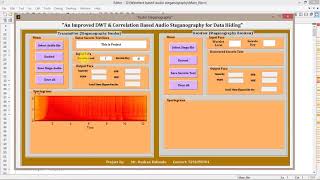 Audio Steganography Using Matlab Source Code | Hiding Data In Audio Using Wavelet Transform