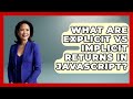 What Are Explicit Vs Implicit Returns In JavaScript? - JavaScript Toolkit