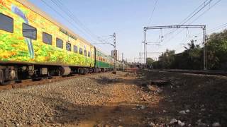 Fastest Loco of Indian Railways with Fastest Garibrath of Indian Railways!!!