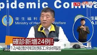 武肺新增24例！集中檢疫所擴大採檢 印尼移工確診20例