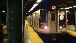 BMT Jamaica Line: R160A-1 J Train \u0026 R143 L Train at Broadway Junction (Weekend)