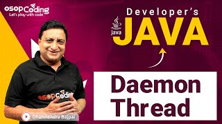 Daemon Thread in Java | Service Thread | Utility Thread | Java for Developers | #Java #Lec83