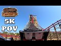 Wildcat’s Revenge Back Row POV [5K] | Hersheypark 2023