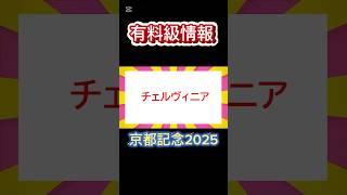 京都記念のチェルヴィニア有料級情報❗️#京都記念2025 #競馬