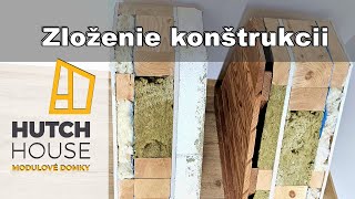 Zloženie jednotlivých konštrukcii modulárnych domov HUTCH HOUSE