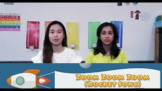 Song for Children | Rocket Song | Space Song | Zoom Zoom Zoom Finger Play