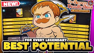 Best Potential For EVERY LEGENDARY Hero In 7DS: Idle Adventure!