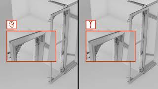 Salice Exedra2 Star Mechanism Removal | Bortoluzzi Folding Pocket Door