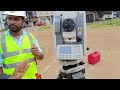 how to use total station surveying instrument total station survey training in hindi