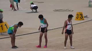 西宮市中学校新人大会　陸上　1、2年男子400M決勝　令和元年　2019年9月7日