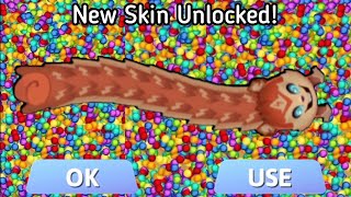 Snake.io 🐍 New Skin Unlocked Screwball! Best snake. io gameplay