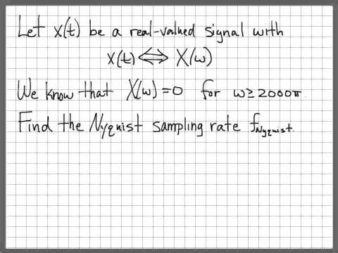 Nyquist Sampling Problem 02 Nyquist Sampling Problem 02