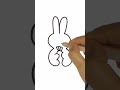 Easy Rabbit Drawing For Kids Rabbit Art Ideas | Art's Of Munna #shorts #youtubeshorts #art