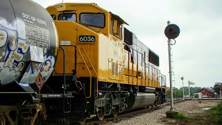 Austin Western switching the Elgin house track with AWRR SD60M 6036