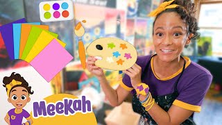 🖼️ Meekah Makes a Masterpiece at The Paint Place🎨🖌️| Blippi Buddies | Educational Videos For Kids