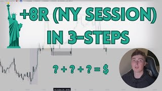 3-step strategy made +8R using ONLY NY SESSION | POWERFUL | (chart examples)