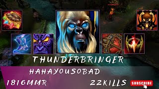 HoN | Mid Wars | Thunderbringer | HAHAYOUSOBAD | 1816 MMR