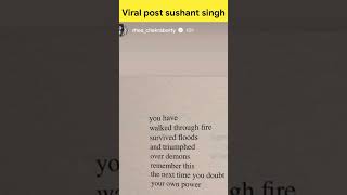 😱Viral Post सुशांत सिंग राजपूत||#shorts #short #youtubeshorts #viral #trending