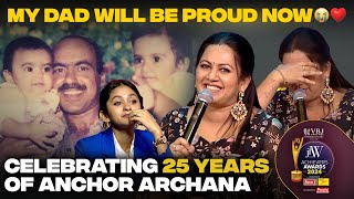 Archana Chandhoke emotional moment | My Dad Will be proud Now| JFW Achievers Awards 2024|#archana