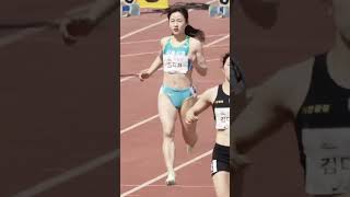 lovely schoolgirl runner from Korea