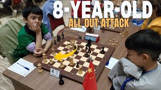 When an 8-year-old goes all out to attack | Sarbartho Mani vs Wang Ziqian | FIDE World Cup Youngster