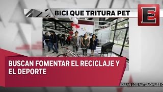 Estudiantes del IPN crean bicicleta trituradora de PET