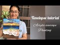 Easy acrylic seascape painting time-lapse  tutorial | Taran sabharwal |