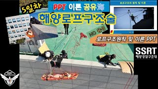 [5일차. 로프이론 PPT] (공유海) 해양로프구조술; 들것 로프구조시스템(로프구조원칙 및 이론)