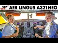 Aer Lingus A321NEO Married Pilots cockpit flight to New York