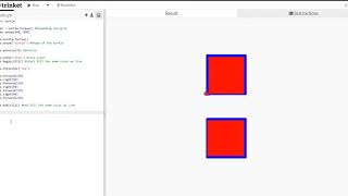 Trinket Python Turtle Lesson: Outlined Color Filled Shapes